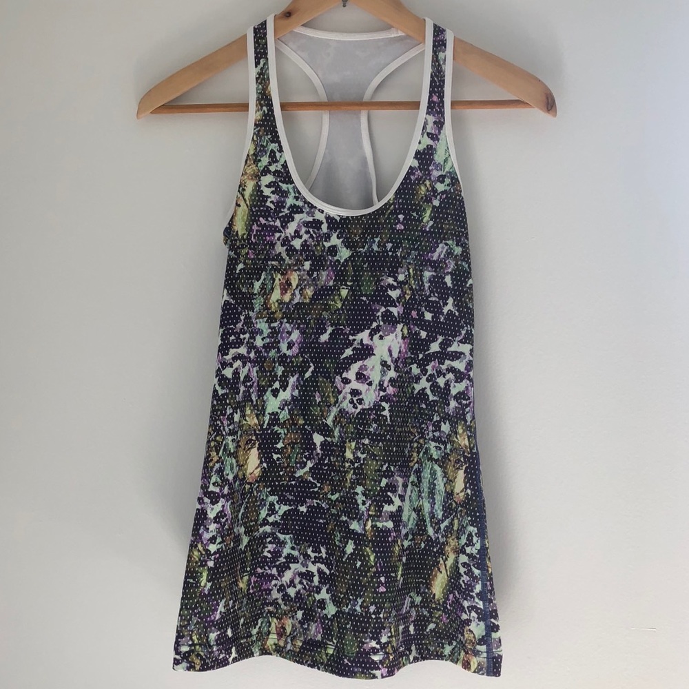 Lululemon Cool Racerback Floral Sport Multi Size 4